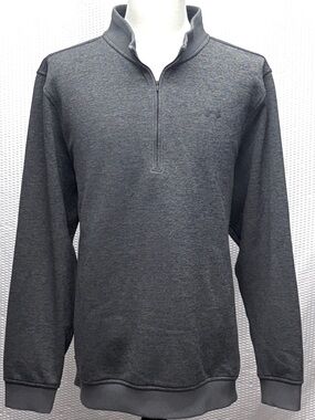 Under Armour ColdGear 1/4 Zip SweaterFleece Men’s 3XL Gray Loose Fit Performance